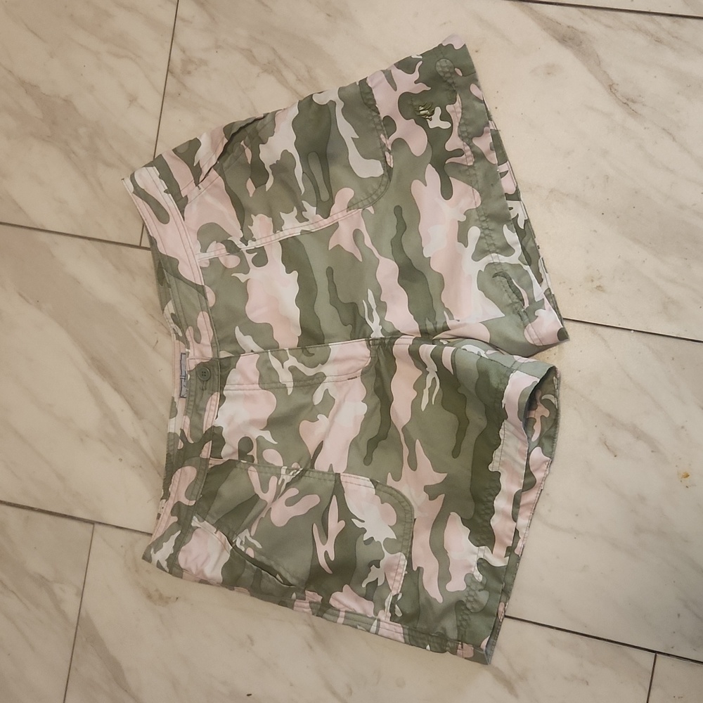 Womans Guy Harvey Pink Camo Swim Shorts